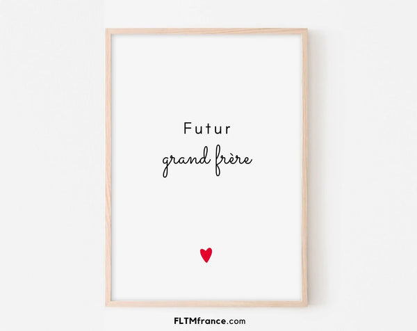 Futur grand frère - Annonce grossesse originale
