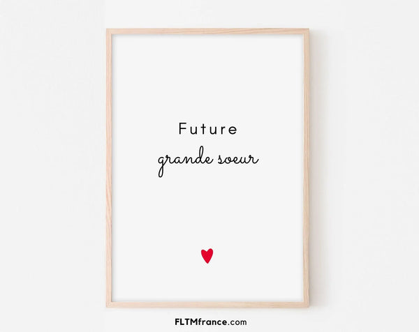 Future grande sœur - Annonce grossesse originale