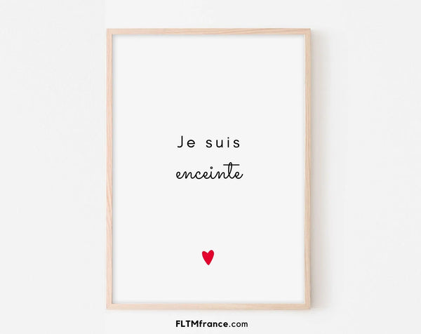 Je suis enceinte - Annonce grossesse originale