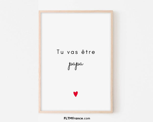 Tu vas être papa - Carte annonce grossesse papa originale